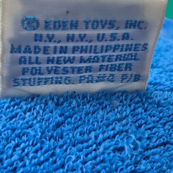 Vintage Eden Baby Humpty Dumpty Terry Cloth Rattle Plush Stuffed Nostalgic Toy - Picture 8 of 8